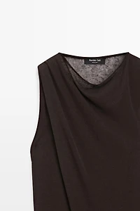 Robe croisée en lin