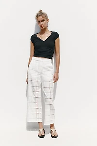 RIB V-NECK T-SHIRT