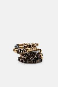 FIVE-PACK OF COMBINED ELASTIC BRACELETS