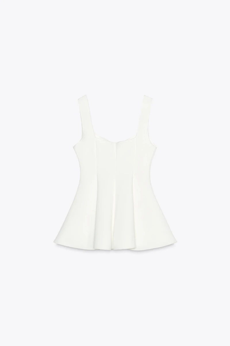 TOP PÉPLUM STRETCH