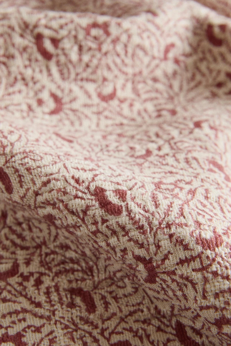 LINEN COTTON BRANCHES BEDSPREAD