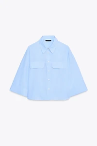 CHEMISE COURTE À PATTES RAYÉES