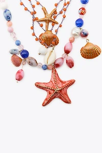 MARINE CHARM BEAD NECKLACE