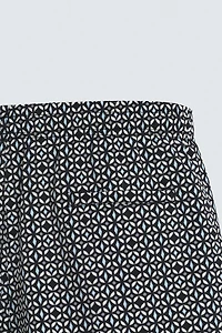 GEOMETRIC PRINT SHORT SWIMSUIT