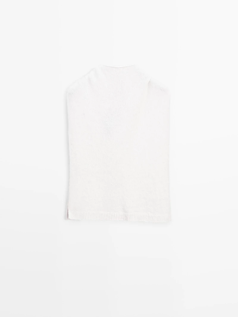Plastron à capuche alpaga