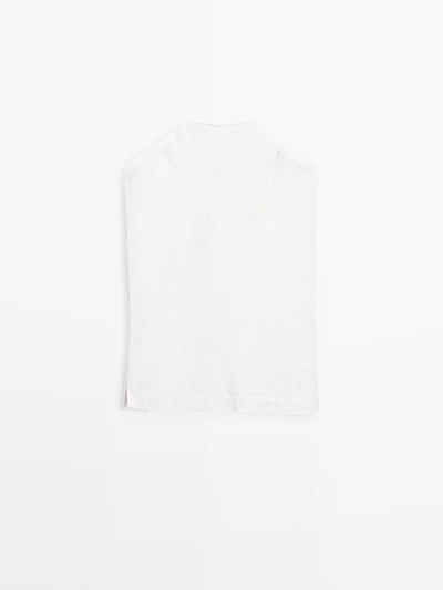 Plastron à capuche alpaga