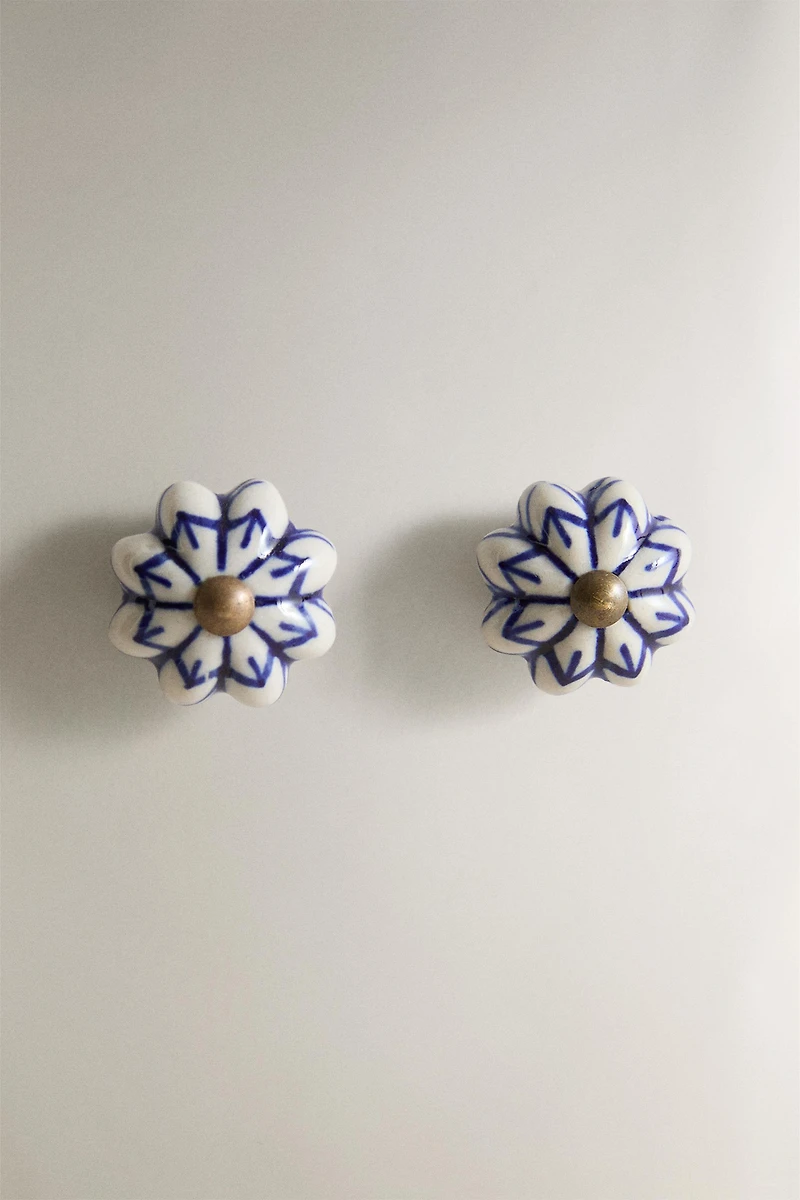 PACK OF STONEWARE DOOR KNOBS (PACK OF 2)