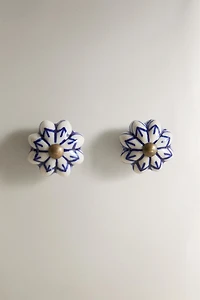 PACK OF STONEWARE DOOR KNOBS (PACK OF 2)