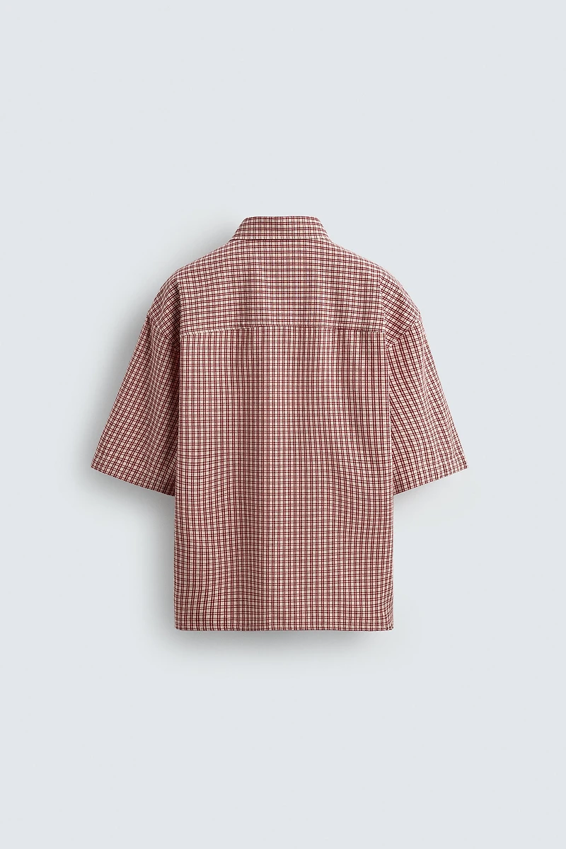 CHEMISE À CARREAUX COUPE DÉCONTRACTÉE