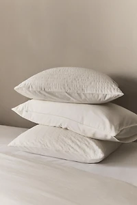 TEXTURED COTTON PILLOWCASE
