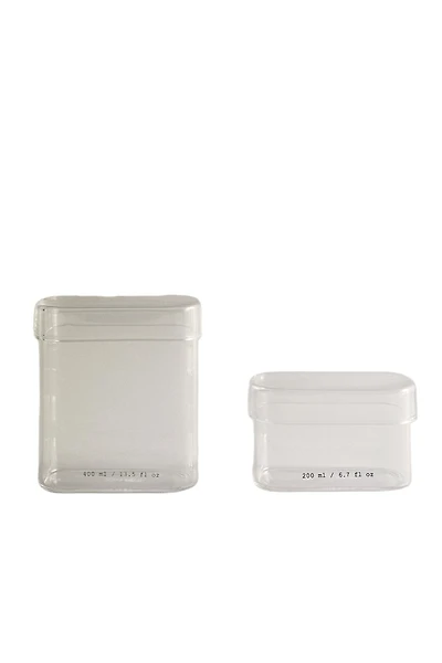 BOROSILICATE BATHROOM ORGANIZER JAR WITH LETTERS
