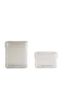 BOROSILICATE BATHROOM ORGANIZER JAR WITH LETTERS
