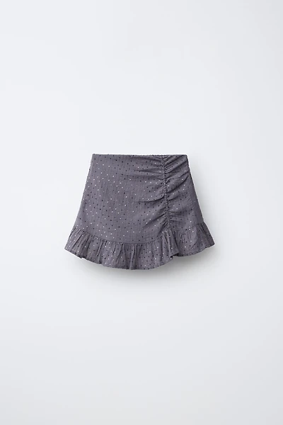 DRAPED SEQUIN SKIRT