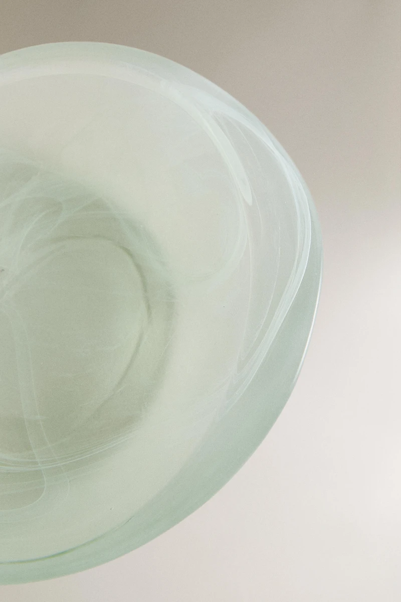 PORTE-SAVON SALLE DE BAIN VERRE VERT DÉGRADÉ