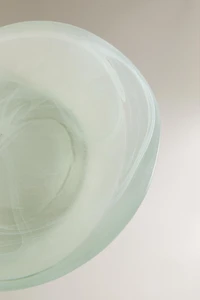 PORTE-SAVON SALLE DE BAIN VERRE VERT DÉGRADÉ