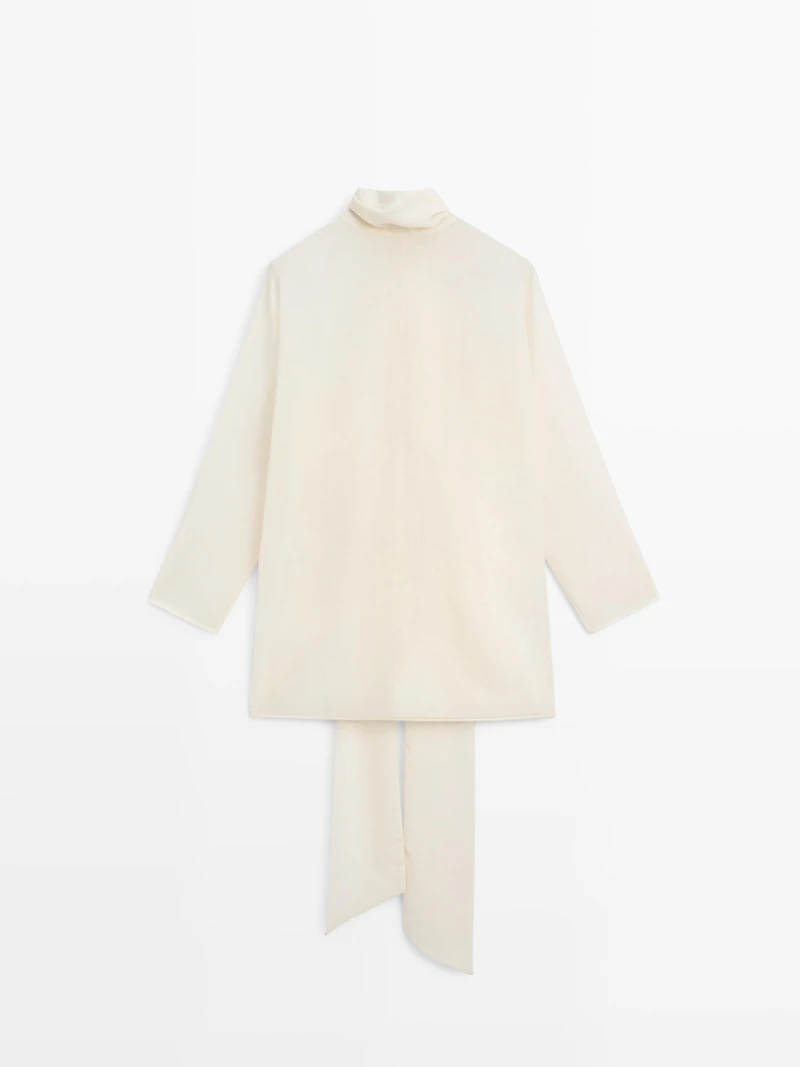 Flowing blouse with tie detail - STUDIO