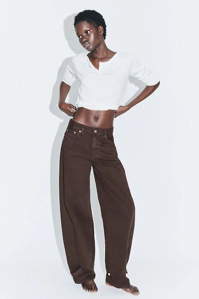 JEANS TRF BALLOON TAILLE NORMALE AVEC BRIDE