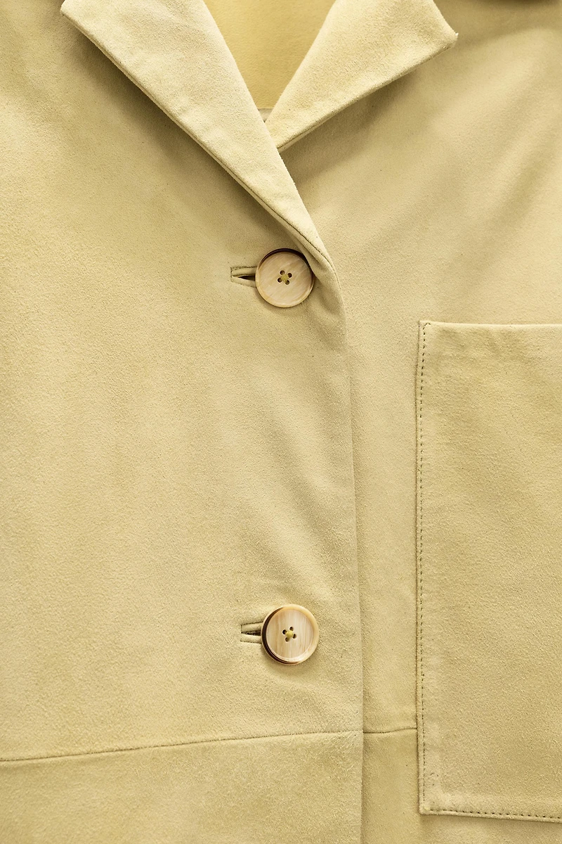LIMITED EDITION SUEDE LEATHER POCKET SHIRT