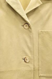 LIMITED EDITION SUEDE LEATHER POCKET SHIRT