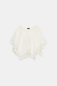 LACE CAPE TOP