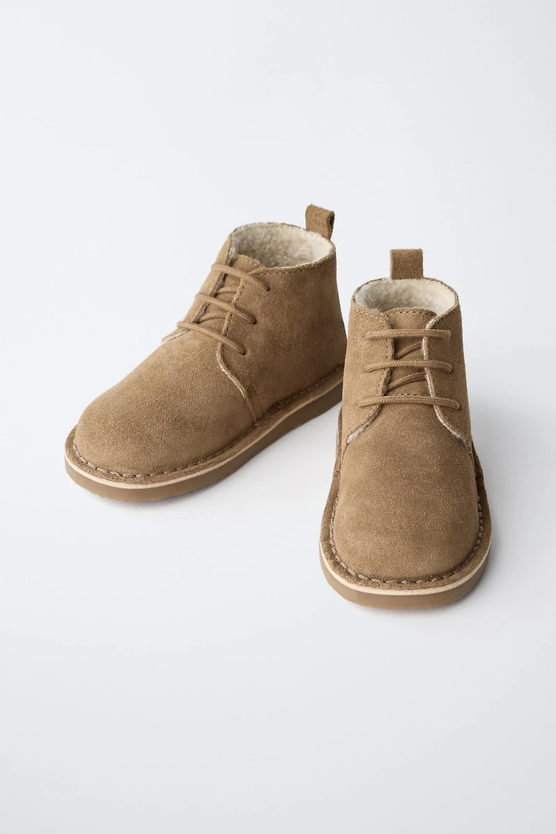 LINED LEATHER BOOTS