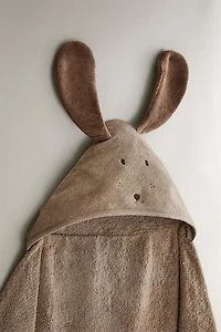 SERVIETTE DE BAIN À CAPUCHE ENFANT CHIEN