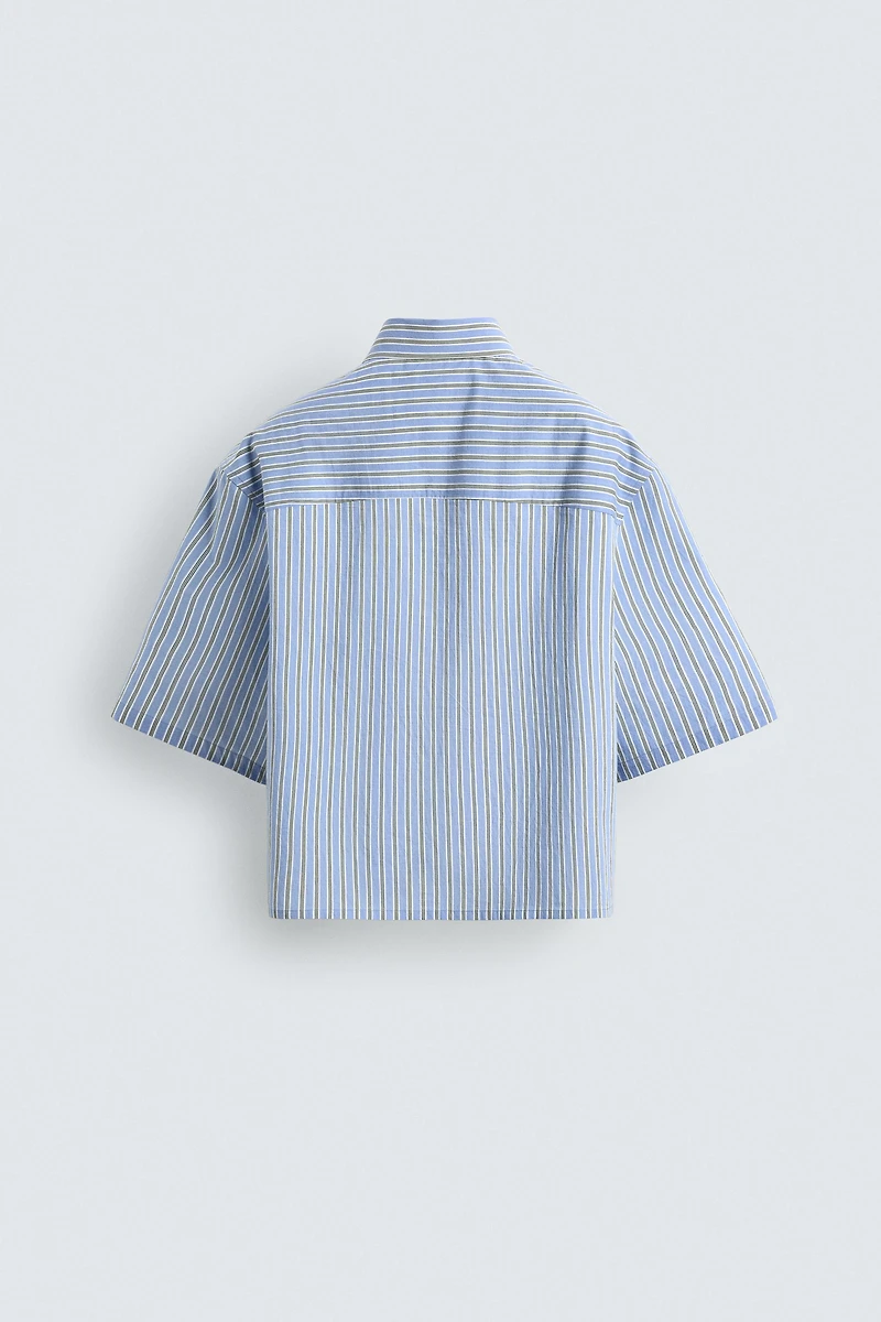 CONTRAST STRIPED SHIRT