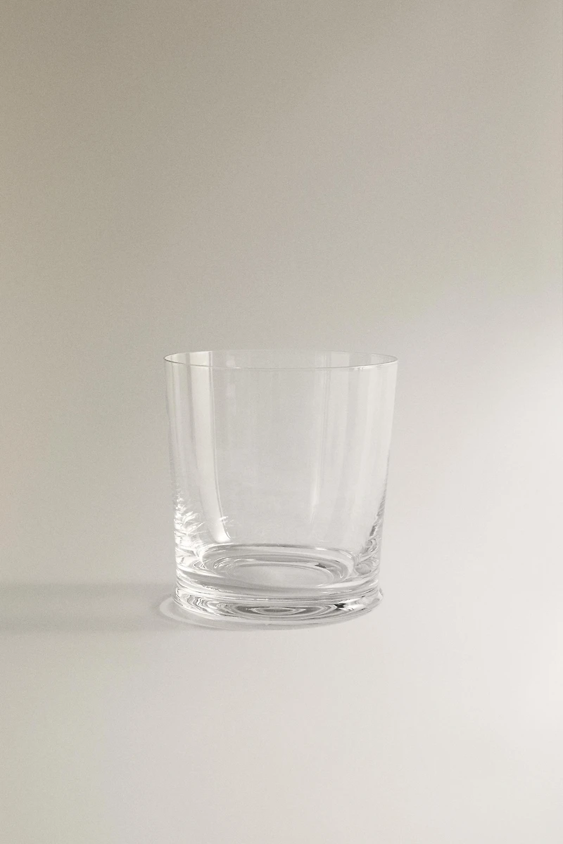 TRANSPARENT GLASS TUMBLER