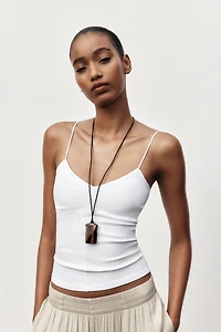 TOP EN COTON À BRETELLES