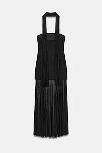 TRANSPARENT COMBINATION DRESS