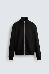 FAUX SUEDE JACKET REGULAR FIT