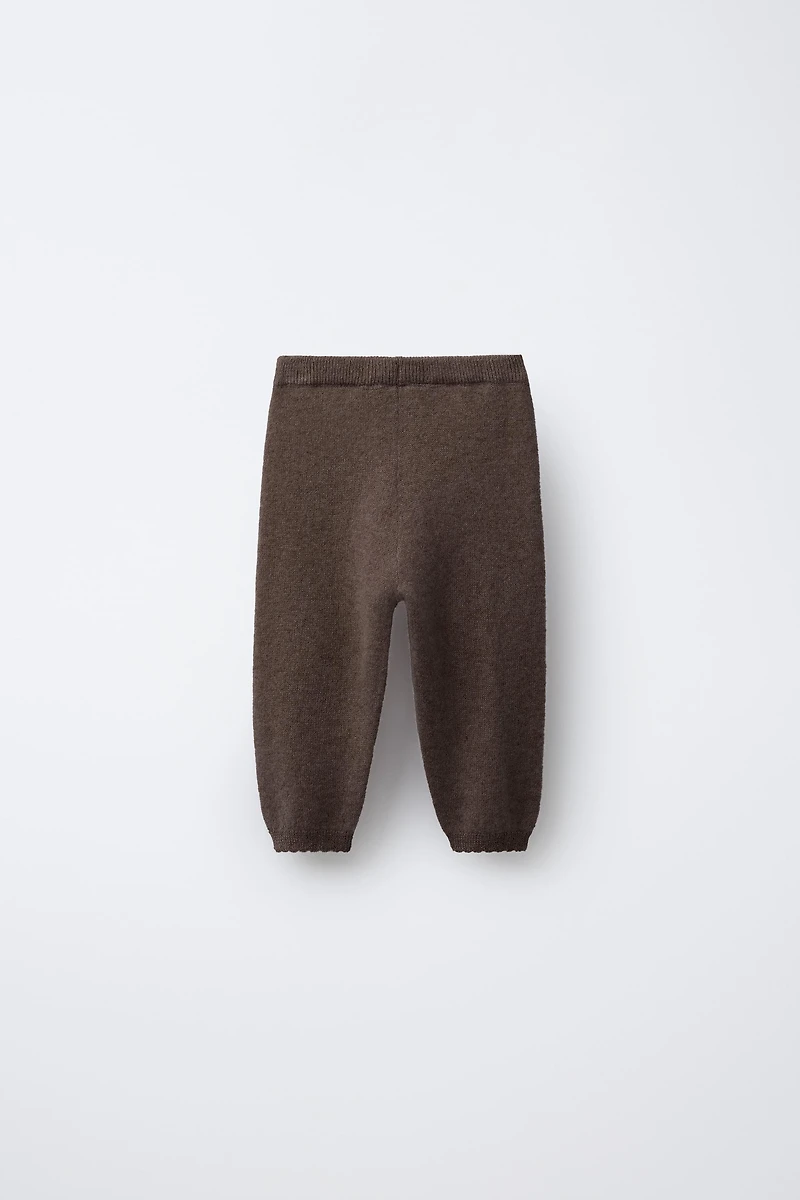 100% CASHMERE BAGGY PANTS