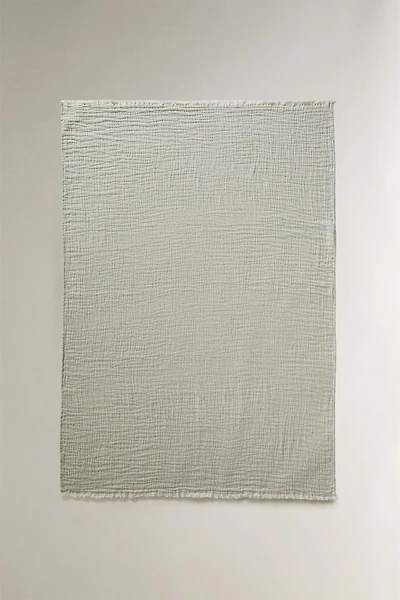 COUVERTURE JACQUARD TEXTURÉE