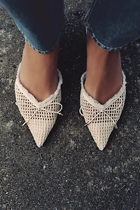 BOW SLINGBACK SHOES