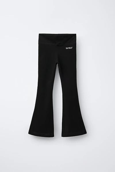 FLARE TEXT LEGGINGS