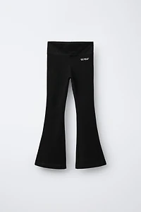 FLARE TEXT LEGGINGS