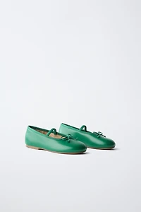 BOW BALLERINA FLATS