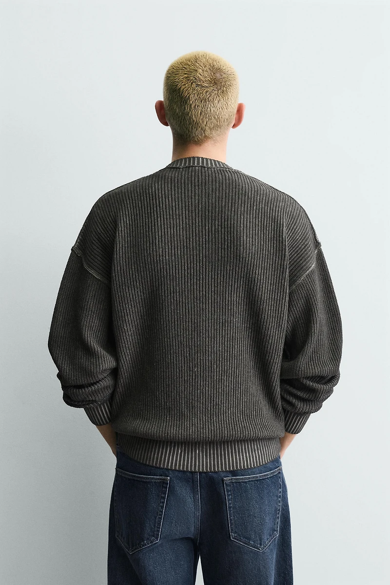 WASHED PRINTED JUMPER