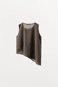 STRIPED ASYMMETRIC TOP