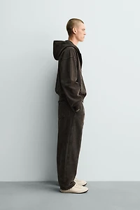 WASHED BALLOON FIT JOGGING PANTS