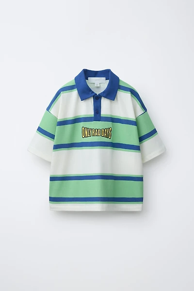 STRIPED SKATE POLO SHIRT
