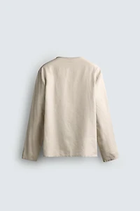 HEMP - COTTON HENLEY SHIRT