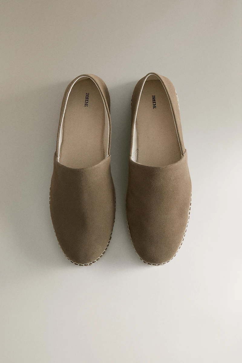ESPADRILLES EN CUIR