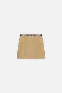 CARGO MINI SKIRT WITH BELT