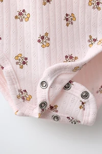 ENSEMBLE VESTE, BODY ET LEGGING IMPRIMÉ FLEURS