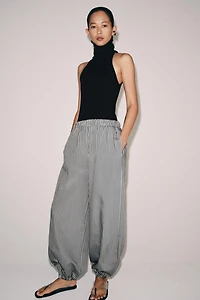 PANTALON BOUFFANT À RAYURES ZW COLLECTION