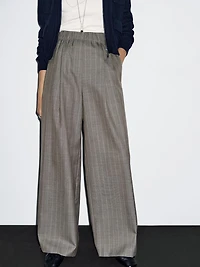 100% wool pinstripe trousers