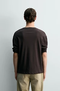RELAXED FIT COTTON - LINEN BLEND T-SHIRT LIMITED EDITION