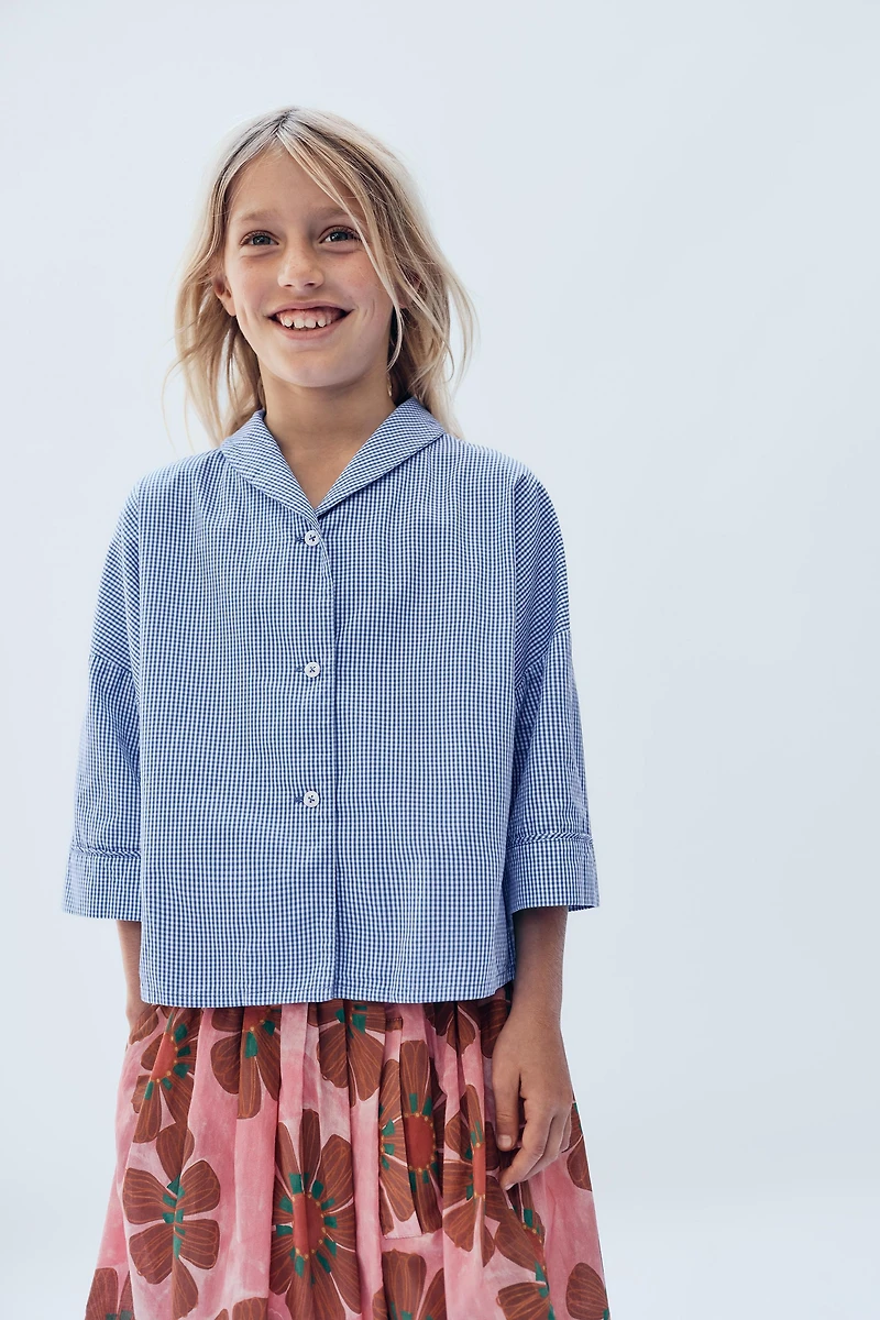 6-14 YEARS/ LIMITED EDITION GINGHAM SHIRT