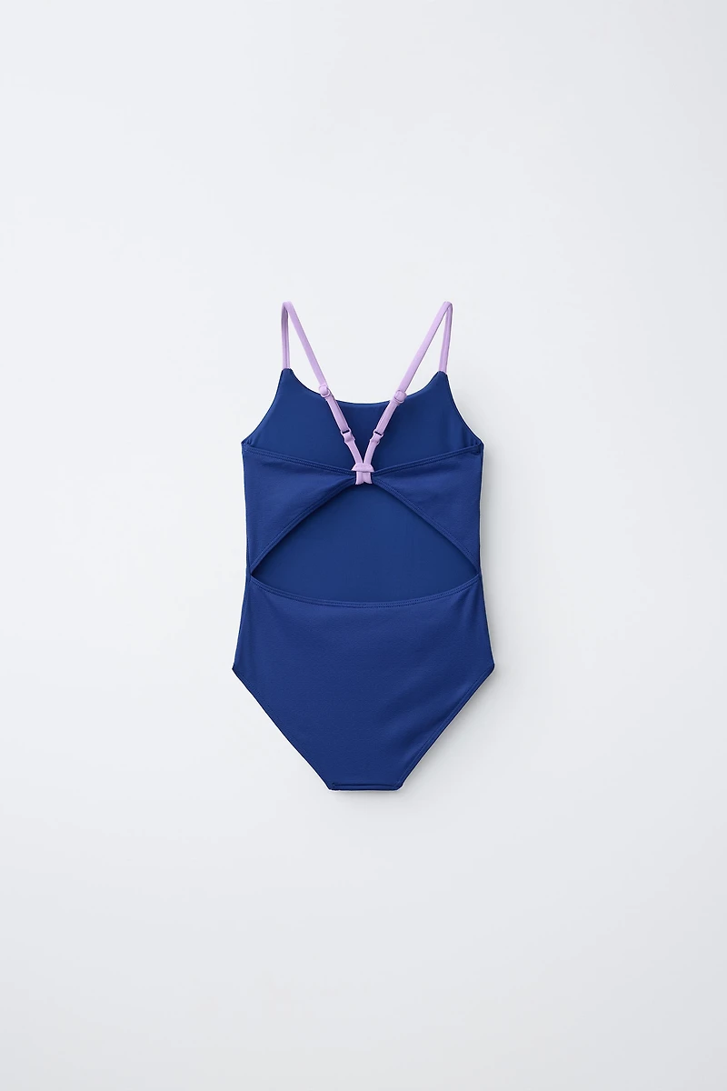 6-14 YEARS/ STUDDED STAR SWIMSUIT